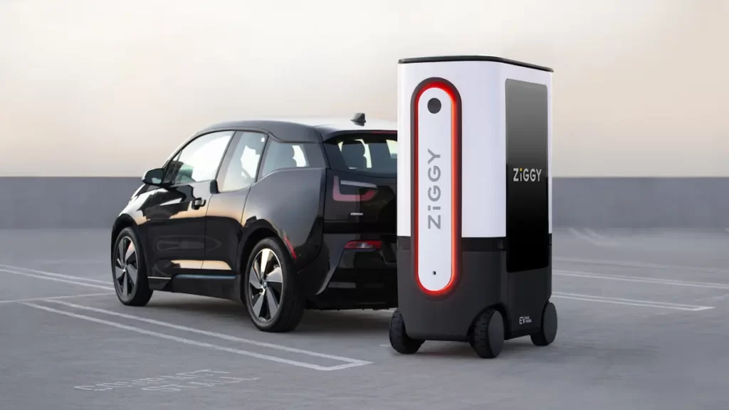 Ziggy is robot EV charger that also books parking for you